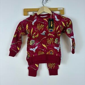 NWT Harry Potter Bums and Roses matching lounge set size 2T